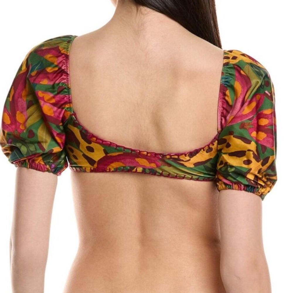 FARM Rio Cow Print Bananas Bikini Top NWT - Picture 2 of 5